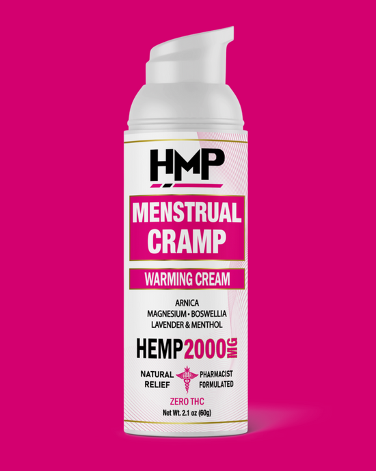 HEMP CREAM (HMP Brand) – MENSTRUAL CRAMP – 2000MG (2.1oz)