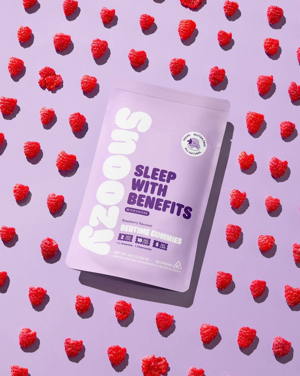 Snoozy Sleep W/Benefits - Bedtime Gummies: MICRODOSE (20 pack)