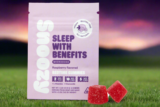 Snoozy Sleep W/Benefits - Bedtime Gummies: MICRODOSE (2 PACK)