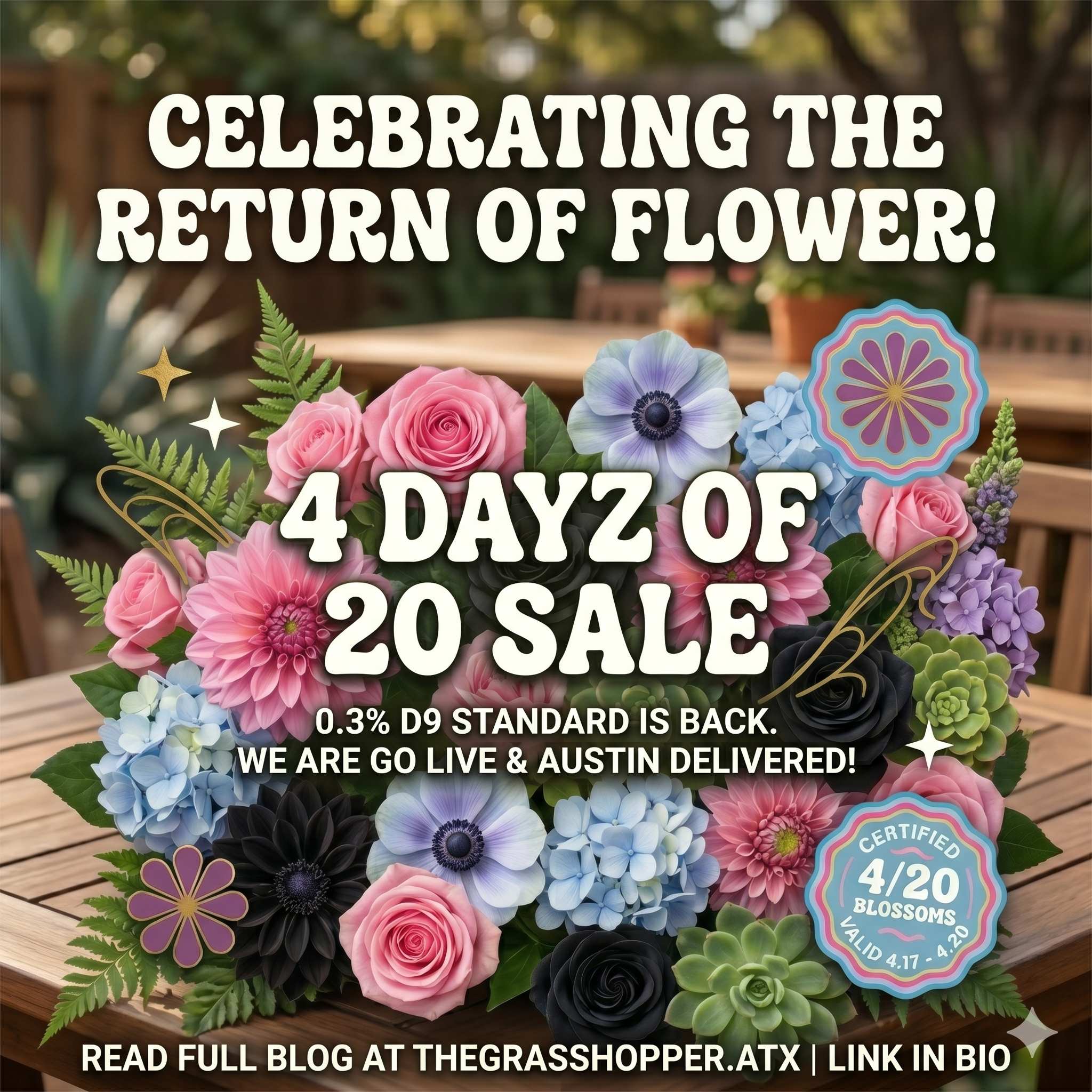 Back in Full Bloom: A Victory for Austin Hemp and Our "4 Dayz of 20" Sale