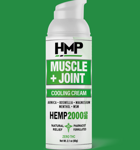 HEMP CREAM – MUSCLE & JOINT – 2000MG (2.1oz)