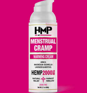HEMP CREAM (HMP Brand) – MENSTRUAL CRAMP – 2000MG (2.1oz)