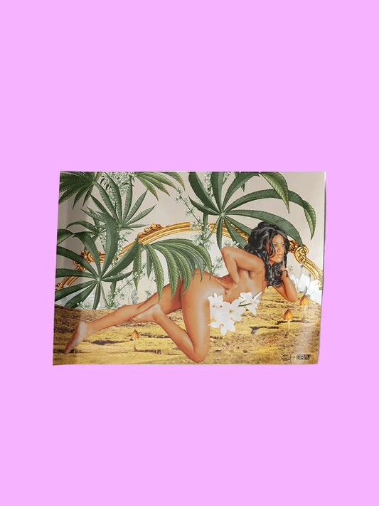 GRAV® The Flower is Female Poster